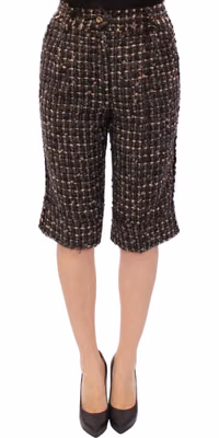 Multicolor wool shorts pants