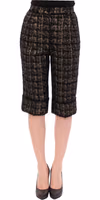 Black fabric shorts pants 1