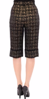 Black fabric shorts pants 3