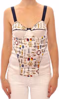 White sailor motive tank top 1