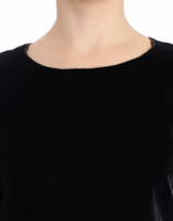 Black velvet shortsleeved blouse 5