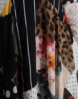 Multicolor Patchwork Floral Leopard Dress 5