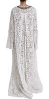 White Lace Crystal Embellished Shift Dress 3