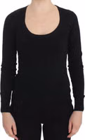 Black Cashmere Crewneck Sweater Pullover 1
