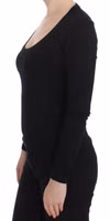 Black Cashmere Crewneck Sweater Pullover 2