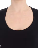 Black Cashmere Crewneck Sweater Pullover 5