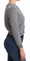 Lingerie Gray Lace Sweater Cardigan Top 4