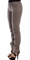 Taupe Beige Slim Jeans Denim Pants Skinny 2