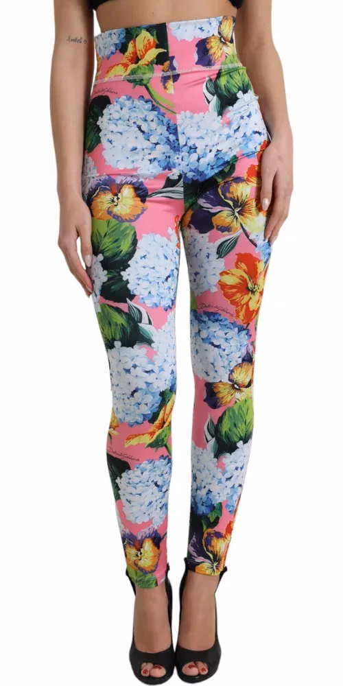 Multicolor Floral High Waist Leggings Pants
