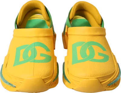 Yellow Green Rubber Clogs Men Slippers Men Shoes