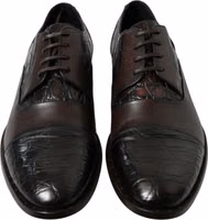 Brown Exotic Leather Formal Men Dress Shoes 1