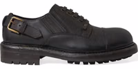 Brown Leather Lace Up Derby Men Dress Shoes 5