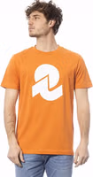 Orange Cotton Men T-Shirt 1