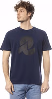 Blue Cotton Men's T-Shirt 1