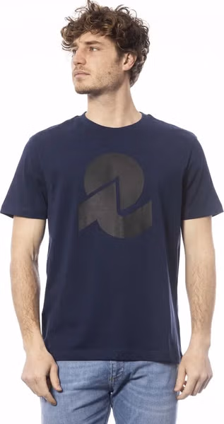 Blue Cotton Men's T-Shirt