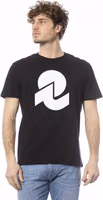Black Cotton Men T-Shirt 1