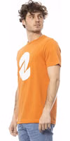 Orange Cotton Men T-Shirt 2