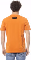 Orange Cotton Men T-Shirt 3