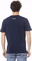 Blue Cotton Men's T-Shirt 3