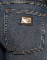 Blue BOYFRIEND Mid Waist Cotton Denim Jeans 5