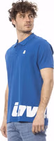 Blue Cotton Men Polo Shirt 2