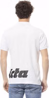 White Cotton Men Polo Shirt 3