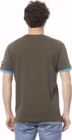 Green Cotton Men T-Shirt 3