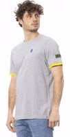Gray Cotton Men T-Shirt 2