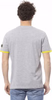Gray Cotton Men T-Shirt 3