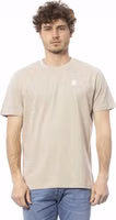 Beige Cotton Men T-Shirt 1