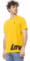 Yellow Cotton Men T-Shirt 2