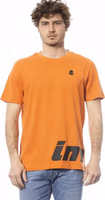 Orange Cotton Men T-Shirt 1