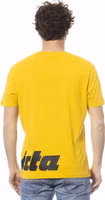 Yellow Cotton Men T-Shirt 3