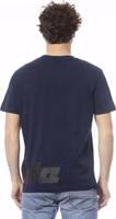 Blue Cotton Men T-Shirt 3
