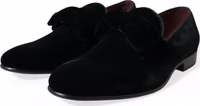 Black Velvet Loafers Formal Dress Shoes 2