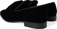 Black Velvet Loafers Formal Dress Shoes 3