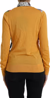 Multicolor Patchwork Cashmere Henley Sweater 3