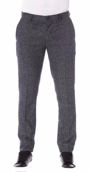 Black Cotton Men Pant