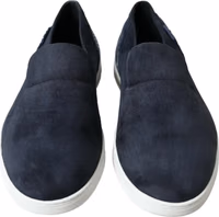 Blue Suede Caiman Loafers Saint Tropez Shoes 1