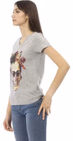 Gray Cotton Women Top 2