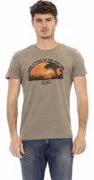 Green Cotton Men T-Shirt 1