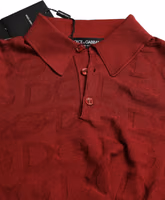 Maroon Collared Short Sleeve Silk T-shirt 5