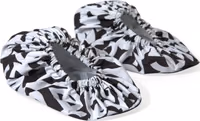White Logo Print Nylon Slip On Flats Shoes 3