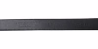 Black Goat Leather Antique Metal Buckle Belt 3