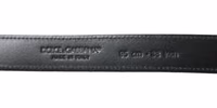 Black Leather Silver Metal Buckle Belt 2