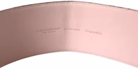 Multicolor Floral Jacquard Lurex Gold Buckle Belt 3