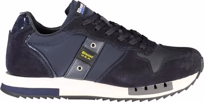 Blue Polyester Sneaker