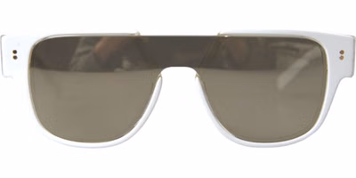 White Acetate Mirror Lenses DG4356 Sunglasses