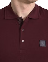 Maroon Collared Short Sleeves Polo T-shirt 4