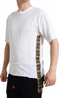 White Logo Crew Neck Short Sleeves T-shirt 1